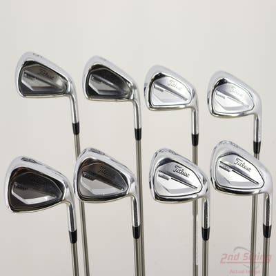 Titleist 2023 T350 Iron Set 5-PW AW SW Aerotech SteelFiber i80cw Graphite Stiff Right Handed +3/4"