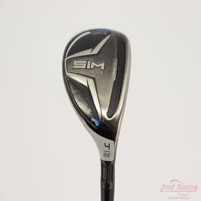 TaylorMade SIM MAX Hybrid 4 Hybrid 22° Mitsubishi Tensei AV Blue Raw 70 Graphite Regular Right Handed 40.25in