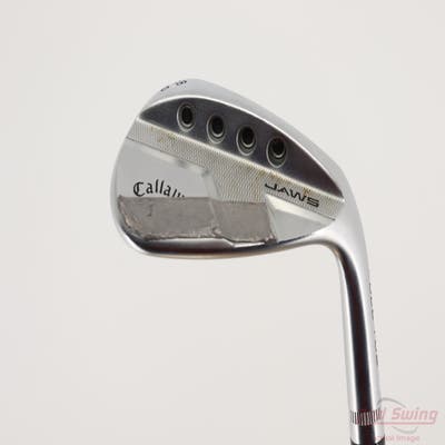 Callaway Jaws Raw Full Toe Chrome Wedge Lob LW 58° 10 Deg Bounce R Grind True Temper Dynamic Gold Spinner Tour Issue Steel Wedge Flex Right Handed 35.0in