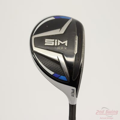 TaylorMade SIM MAX Fairway Wood 3 Wood 3W 15° Fujikura Ventus Blue 5 Graphite Regular Right Handed 43.5in