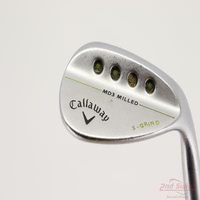 Callaway MD3 Milled Chrome S-Grind Wedge Sand SW 56° 10 Deg Bounce S Grind True Temper Dynamic Gold S300 Steel Wedge Flex Right Handed 35.25in