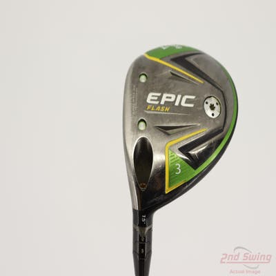 Callaway EPIC Flash Fairway Wood 3 Wood 3W 15° Mitsubishi Kuro Kage Black Graphite X-Stiff Left Handed 43.25in