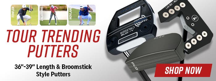 tour trending putters | 36" - 39" length + broomstick style putters