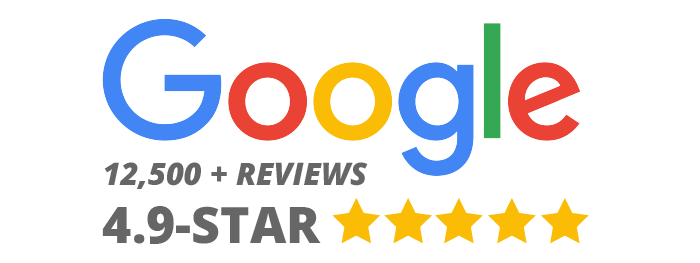 Google 12,500 + Reviews | 4.9-Star