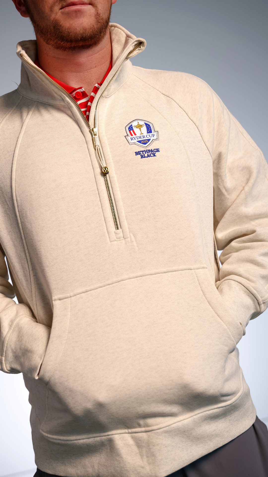 A charming young man in Ryder Cup Merch