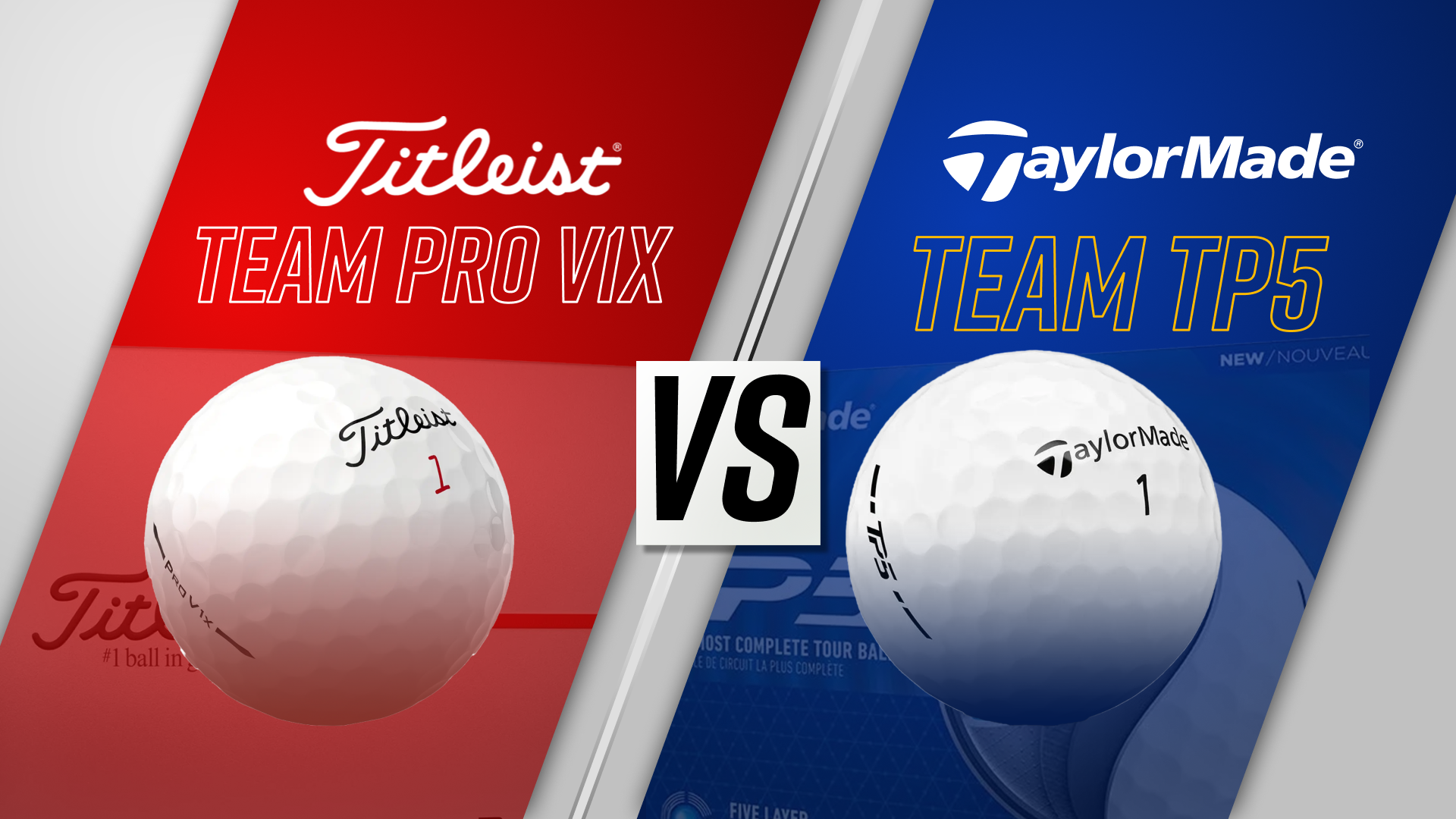 Titleist | Team Pro Vx1 vs. TaylorMade | Team TP5