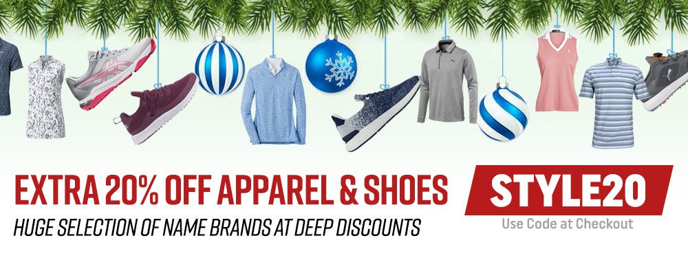 Extra 20% off apparel & shoes | Huge selection of name brands at steep discounts | Style20 Use Code at Checkout