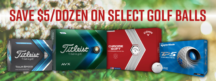 Save $5/Dozen on Select Golf Balls