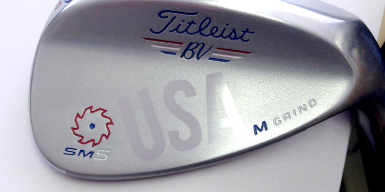 Sandblast the face over a USA stencil with a satin finish and repaint.